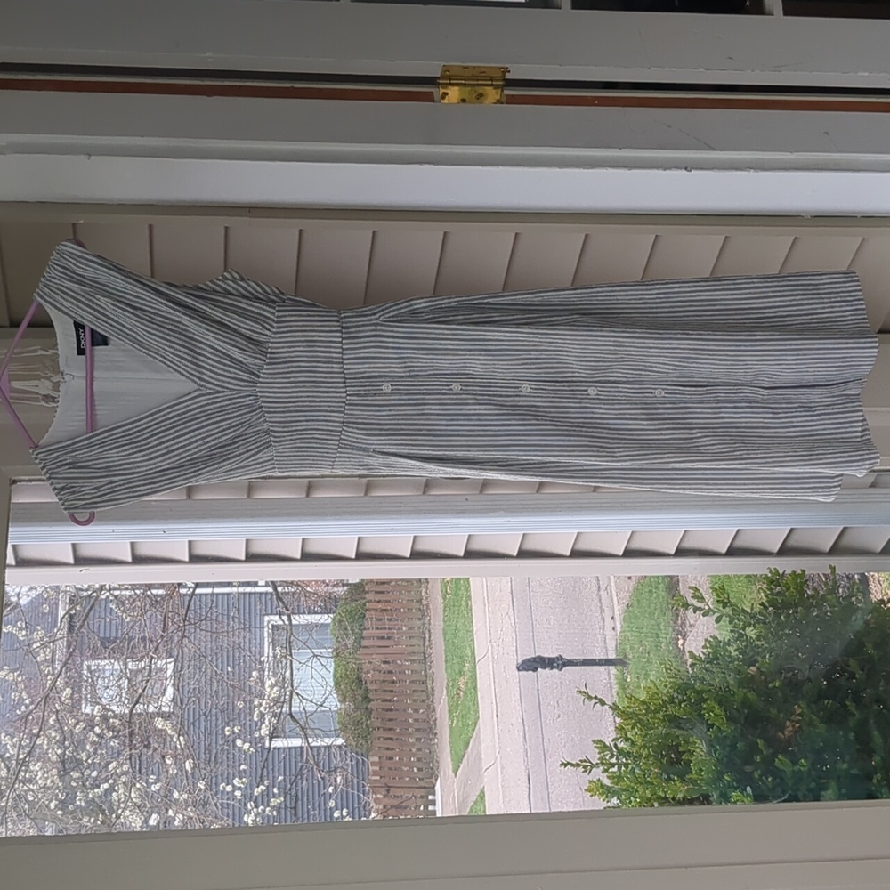 DKNY striped midi dress size small